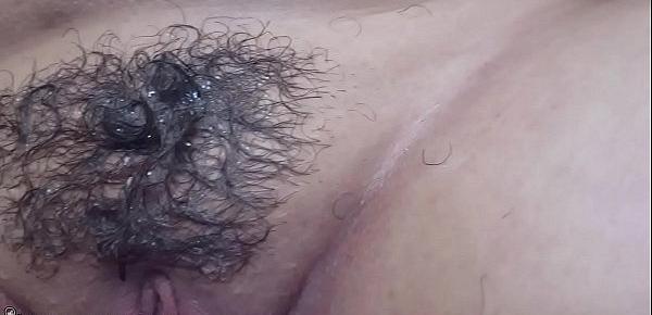  Kiwwi Shaves her hairy pussy for a customer!